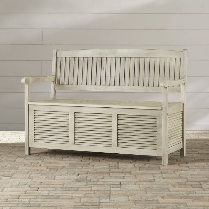 Brisbane Wooden Storage Bench & Reviews Birch Lane